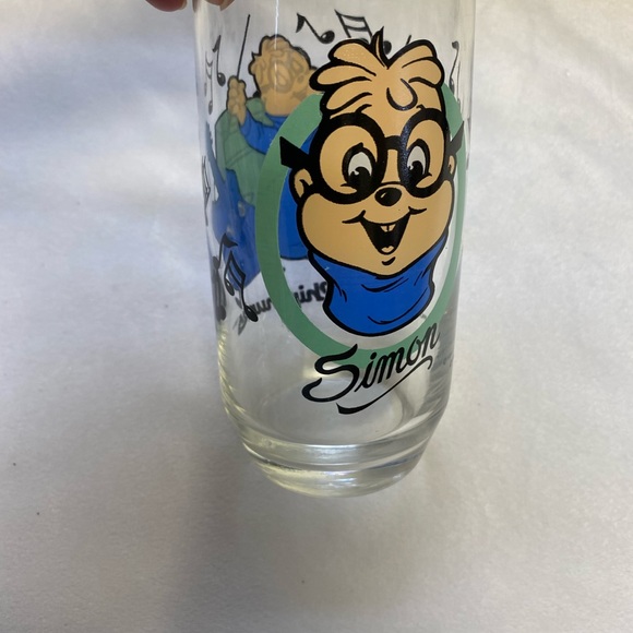Vintage 1985 The Chipmunks Collectors Drinking Glass Set Of 3 ALVIN,SIMON,THEODO - Picture 12 of 16